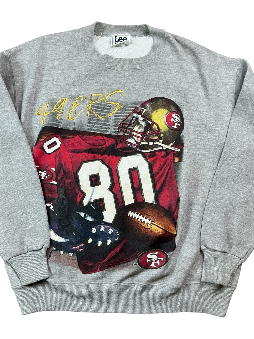 Vintage San Francisco 49ers 1996 NFL heather Gray crewneck Size large USA made